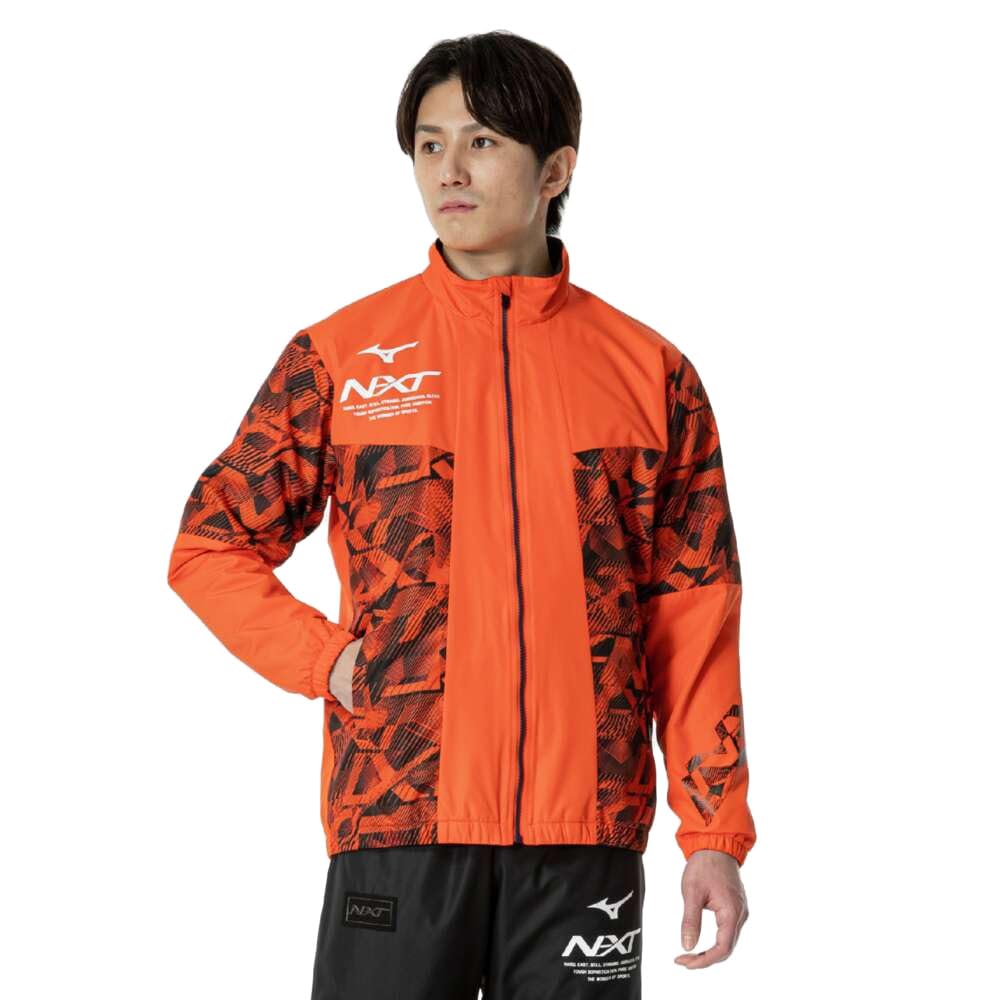 

Mizuno Breath Thermo Warmer Training Spicy Size 32JEB740 N-XT Jacket, Moisture-Wicking, Heat-Generating, Water-Repellent, Windproof, Orange, L,