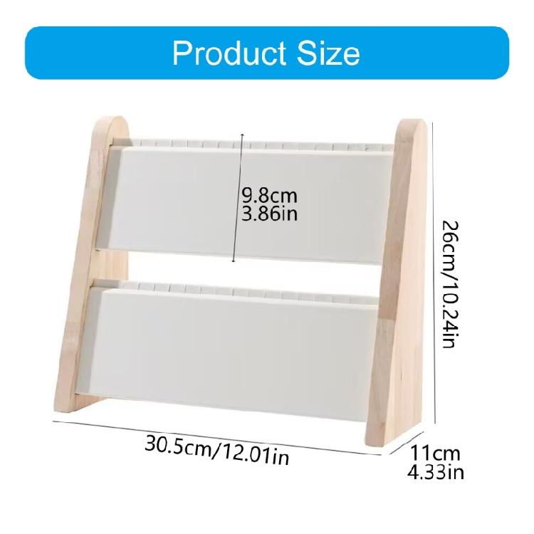 Practical Wood Necklace Holder Double Deck Wood Necklace Stand Organizers For Easy Access And Display At Homes