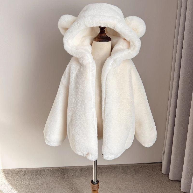 Girls` Casual Fleece Jacket: Winter Children`s