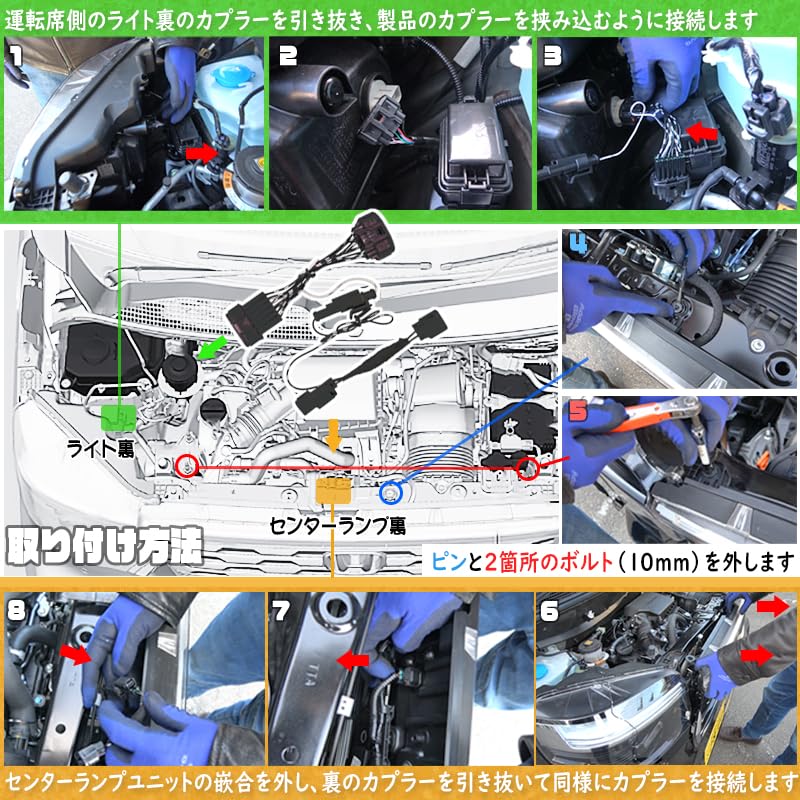 Custom Center Lamp Daytime Running Light Kit N-BOX JF5/JF6