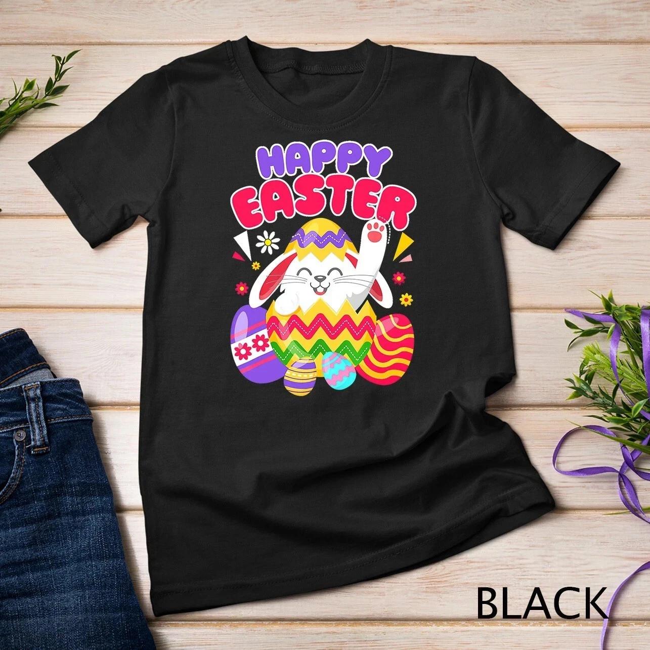 Happy Easter Bunny Easter Eggs T shirt Unisex T shirt M