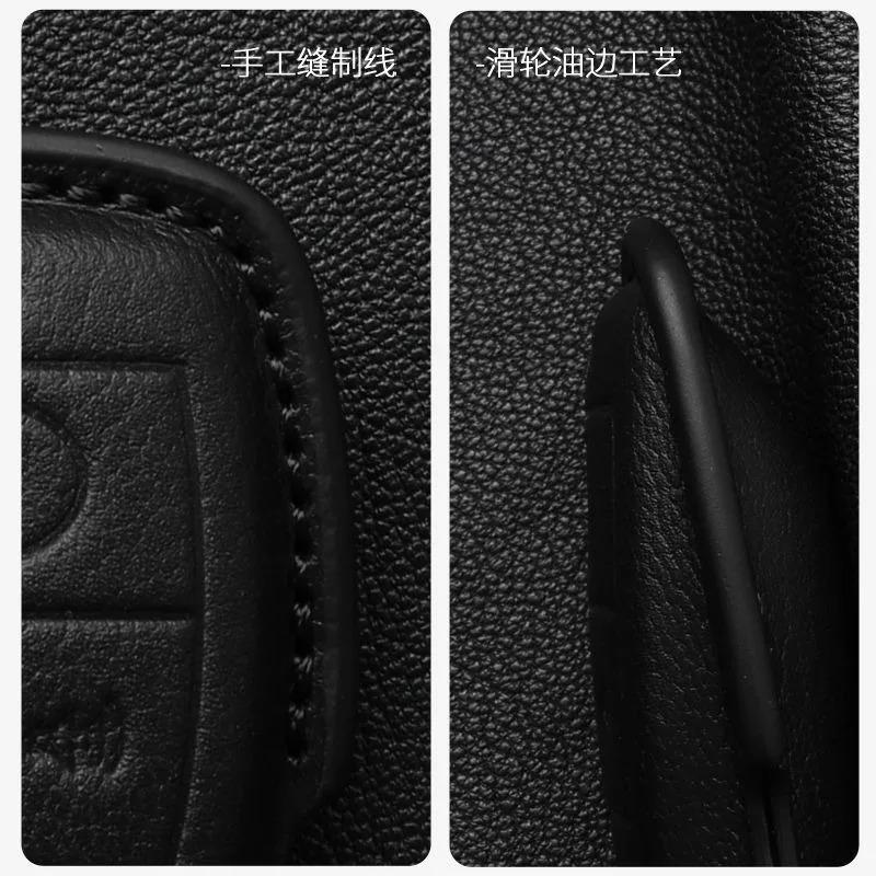 Shell Protection Bag Holder Suede Leather Car Remote Key Case Cover For New Bentley Flying Spur Continental GT Bentayga Mulsanne sdwg2