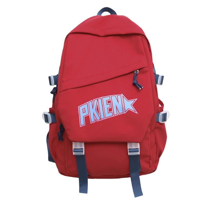 

Женский рюкзак, мужская сумка для компьютера большой емкости, студенческий дорожный рюкзак красный