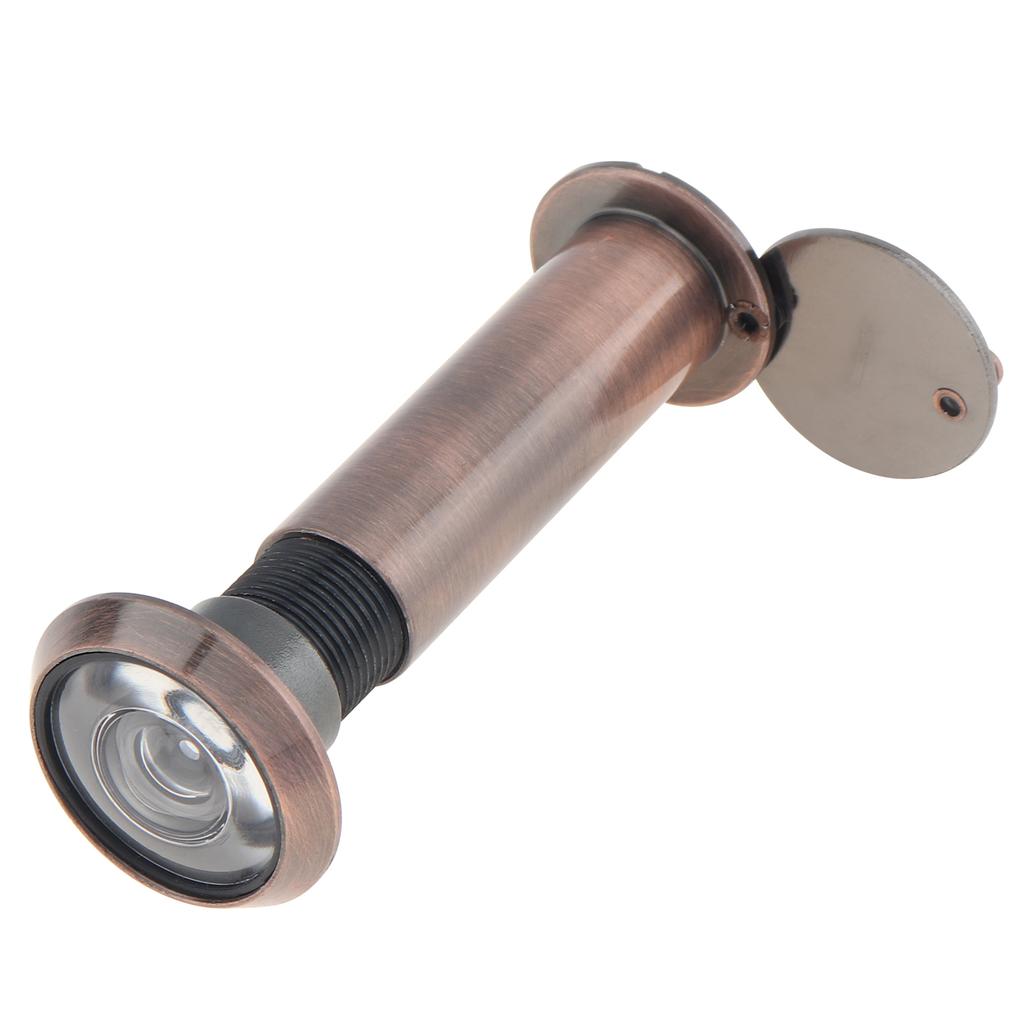 16mm 180° Wide Angle Door Viewer Peephole: Reinforced Steel Lock Core with 360° Rotation Privacy Cover for 1.77 Thickness, Dustproof