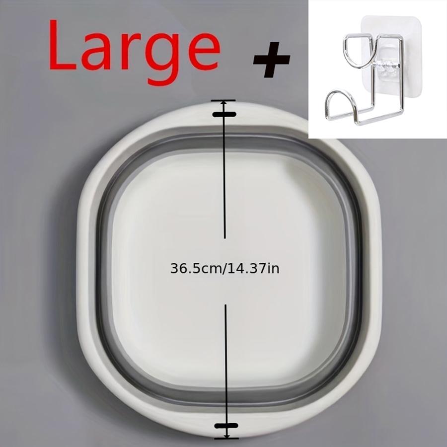 Household Portable Folding Wash Basin Sink Foot Bucket Plastic Folding Wash Basin Outdoor Camping Travel Wash Basin