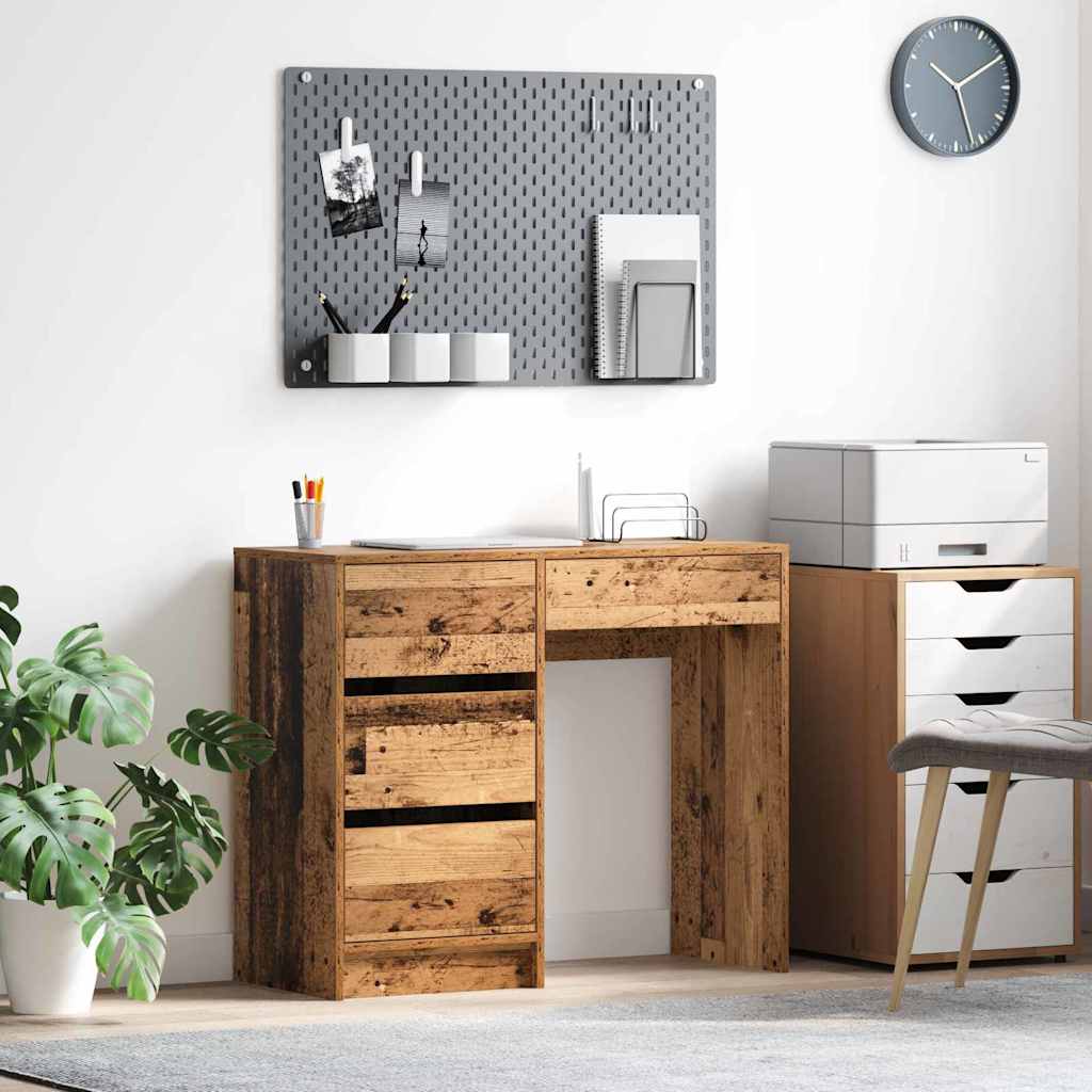Vintage Wood Desk 90 x 37.5 x 75 cm Engineered Wood