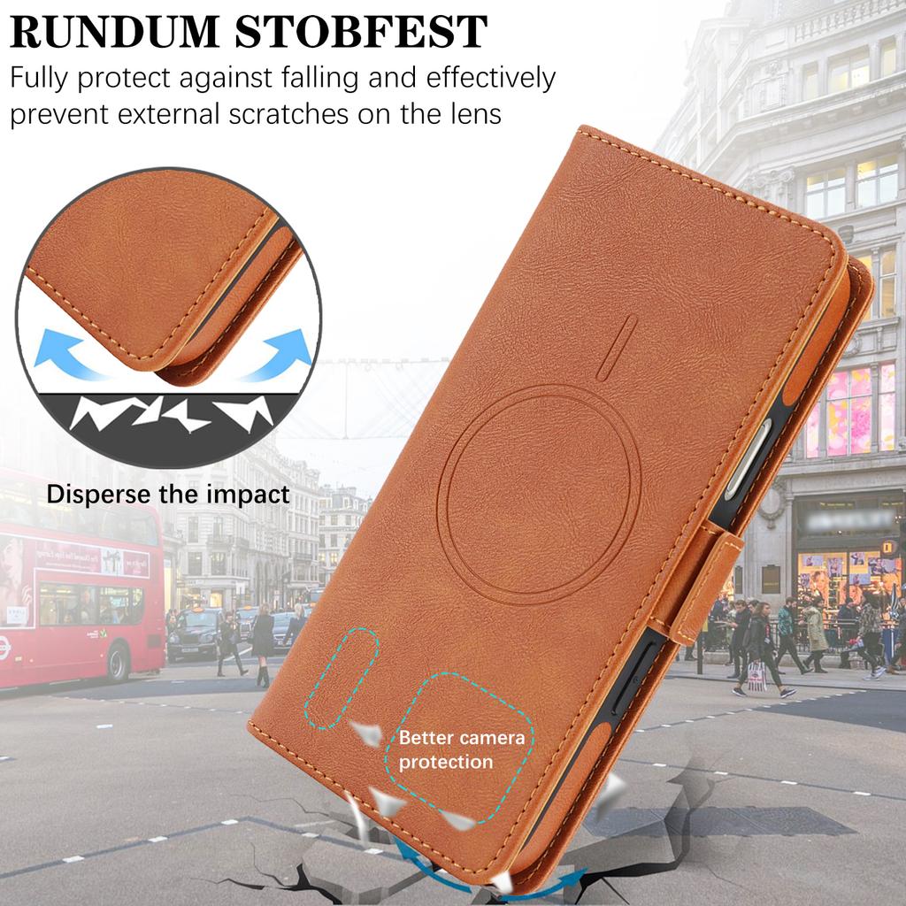 2v1 Odnímatelné kožené pouzdro-peněženka pro iPhone 17 16 15 14 13 12 Pro Max 17 Air 16e Magnetický Luxusní Business Ochranný Kryt