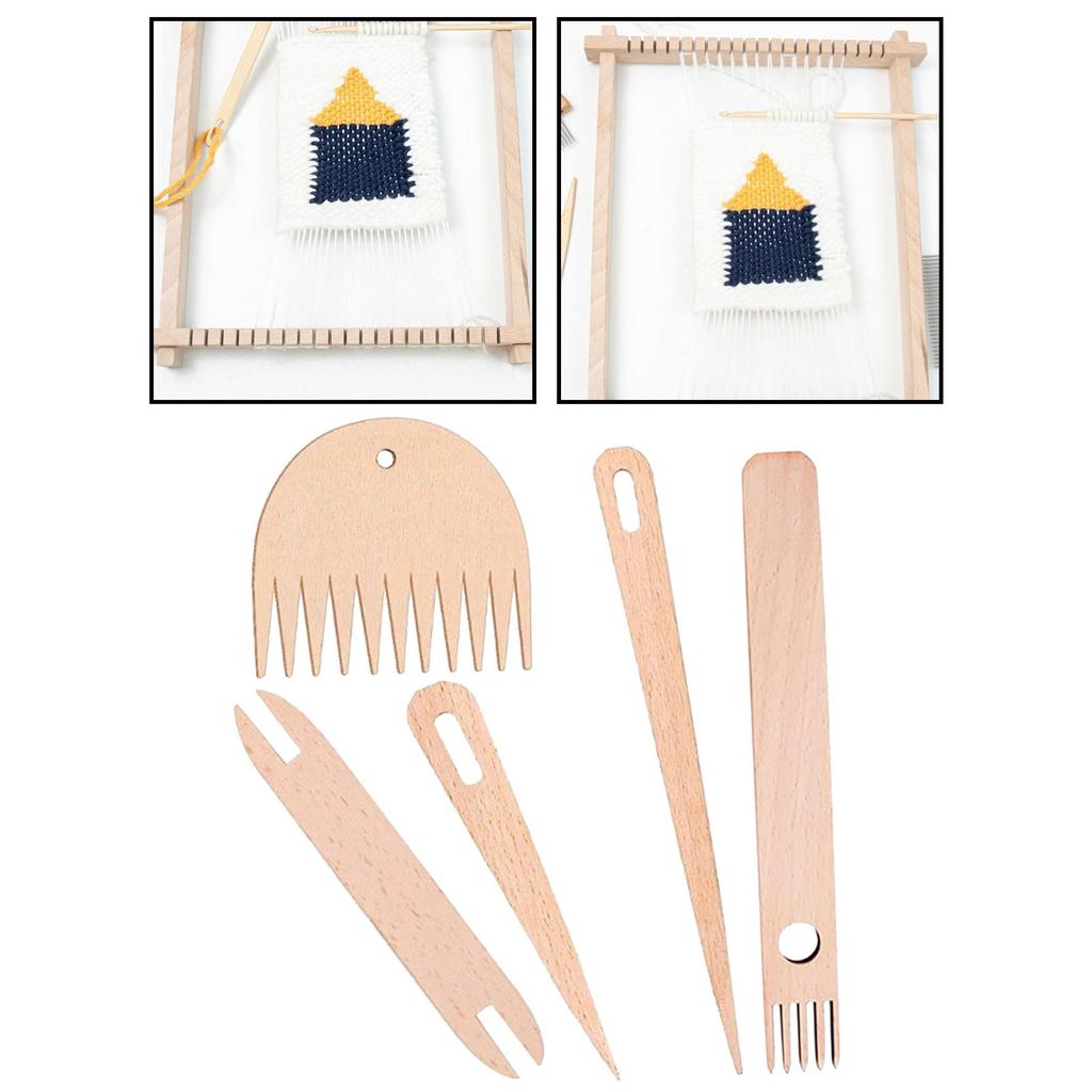 Weaving Shuttle Big Eye Needles for Rug Making Hats Scarves Tapestry
