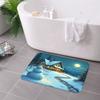 1PC Cheistmas Pattern Kitchen Rug Non-Slip Door Mat Pop Design Bathroom Rug Bath Mat Carpet for Home Sink Laundry Decor