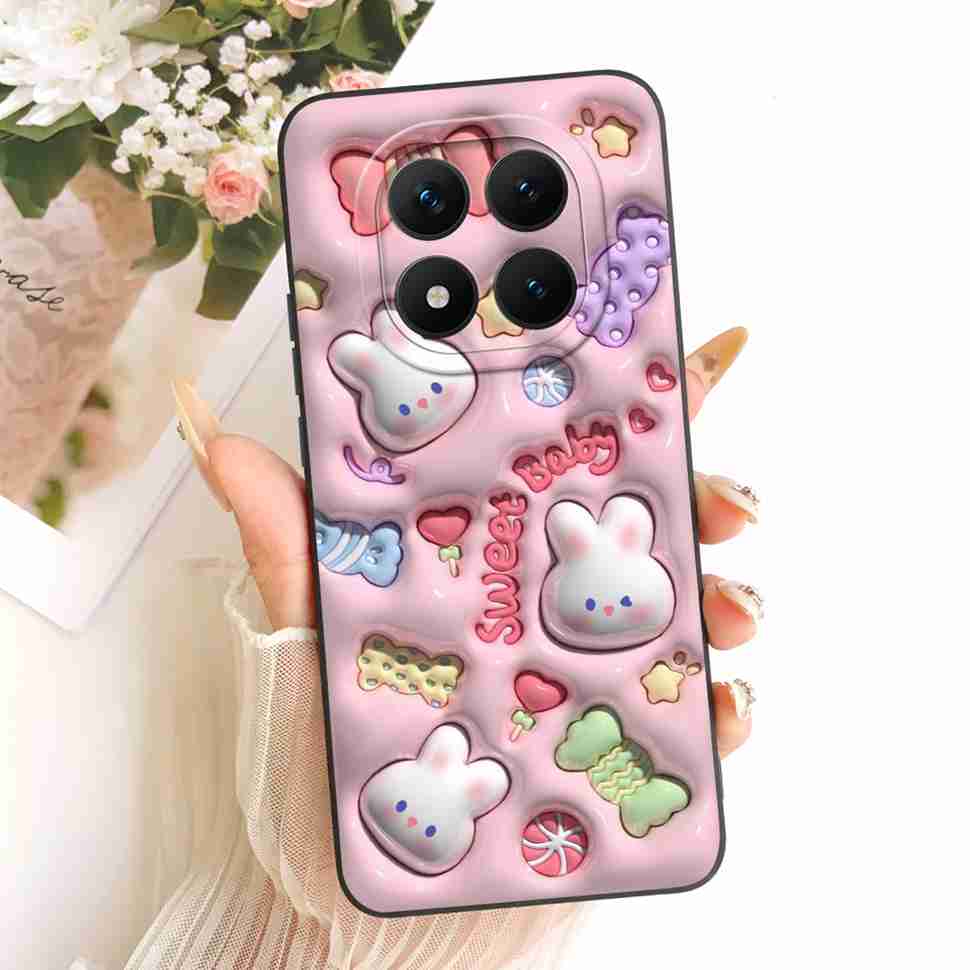 Cartoon Rabbit Case For Redmi Note 15 Pro Casing Cute Soft Phone Cover For Xiaomi Redmi Note15 Note 15 Pro 5G Capa Fundas