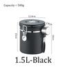 Stainless Steel Coffee Sealed Can Coffee Bean Storage Can with Date Tracker  with Spoon One Way Exhaust Preservate Cafe Use