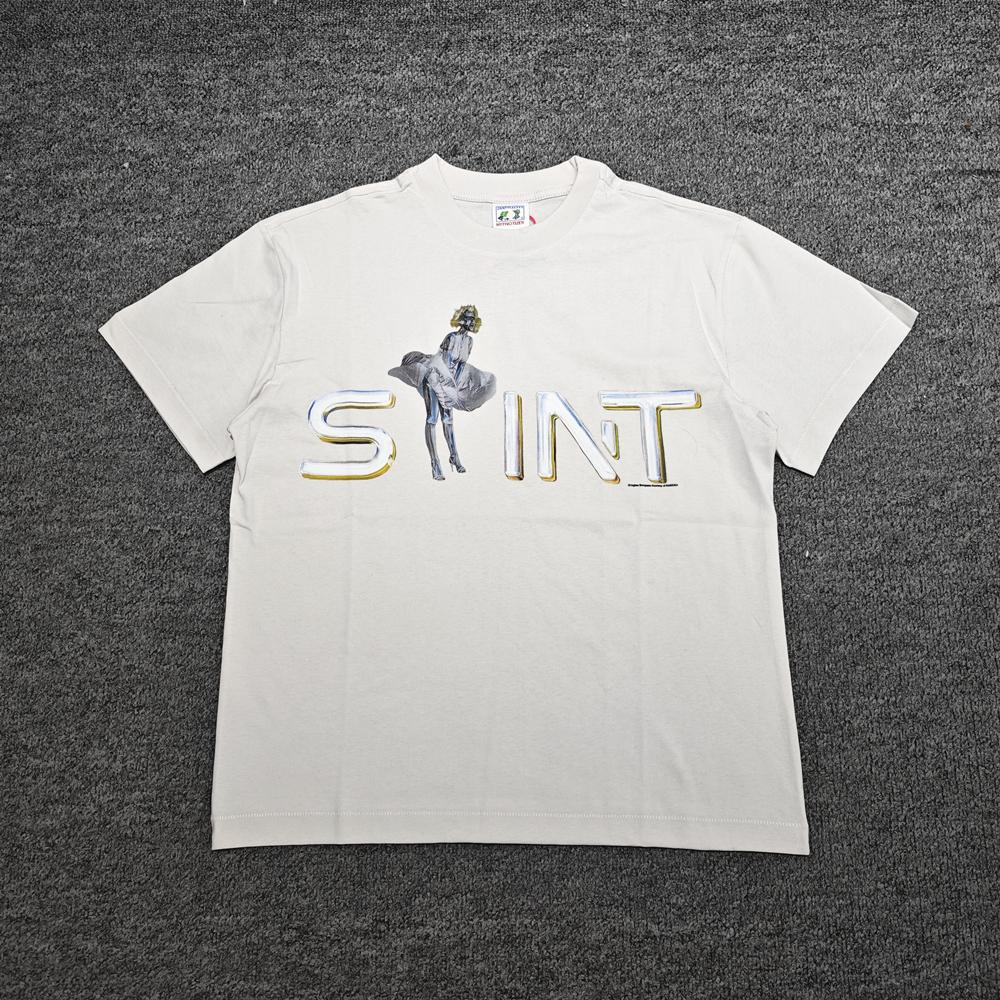 Yao Fashion Saint Of Michael Casual Streetwear Oversize Baggy Cleanfit Style High Street Washed Old Retro T Shirt For Unisex