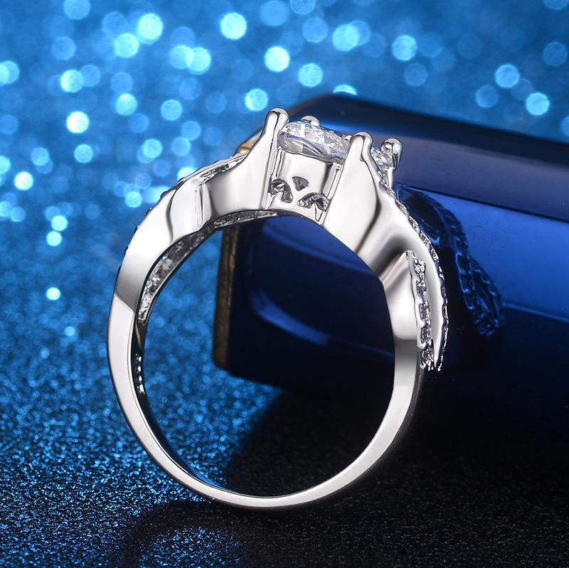 Jewelry Infinity Symbol 8 Diamond Ring