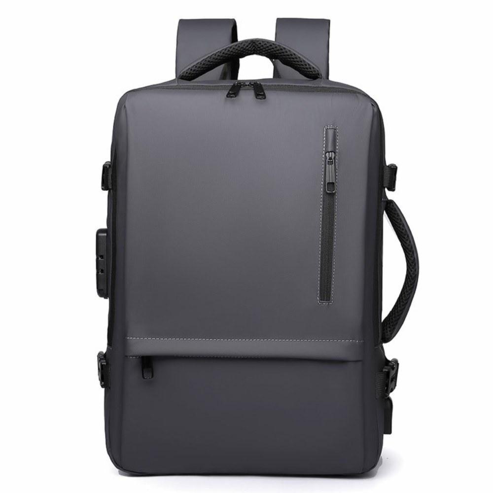 Unisex Large Capacity Oxford Backpack with Top Handle and Adjustable Straps for Commute and Travel