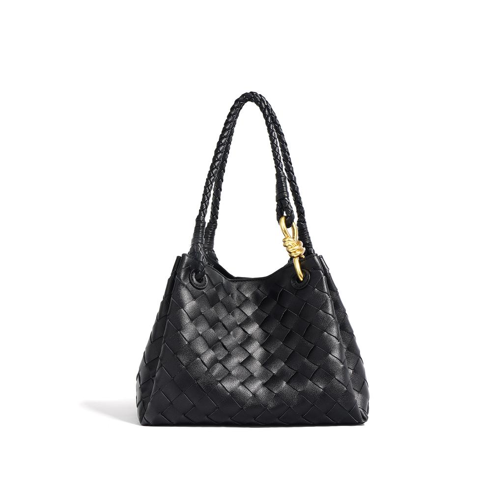 Gewebte Kuhfelltasche Neue Bucket Bag Handtasche Damen