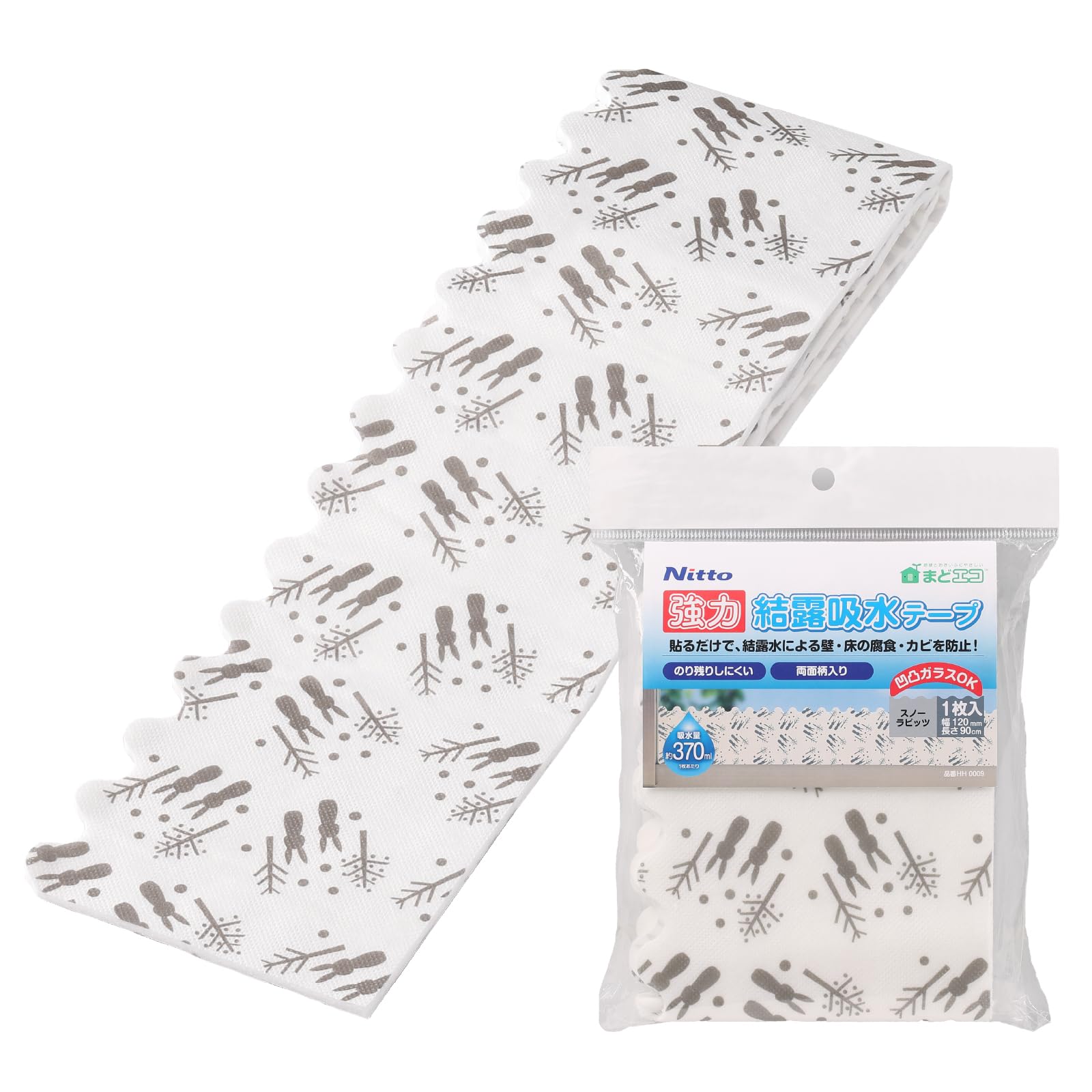 

Лента Nitoms для впитывания конденсата 120 Snor Rabbits Window без остатка клея Ширина 12 см x Длина 90 см 1 рулон HH0009