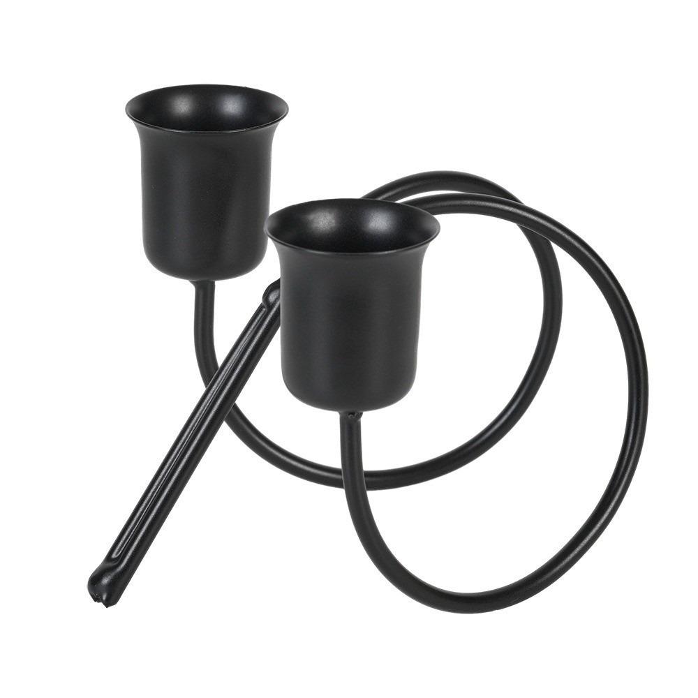 Metallljusstake Bordsdekoration Hem Bröllopsdekor Bordsljusstakar Inomhusprydnader Enkel Ljuskopp