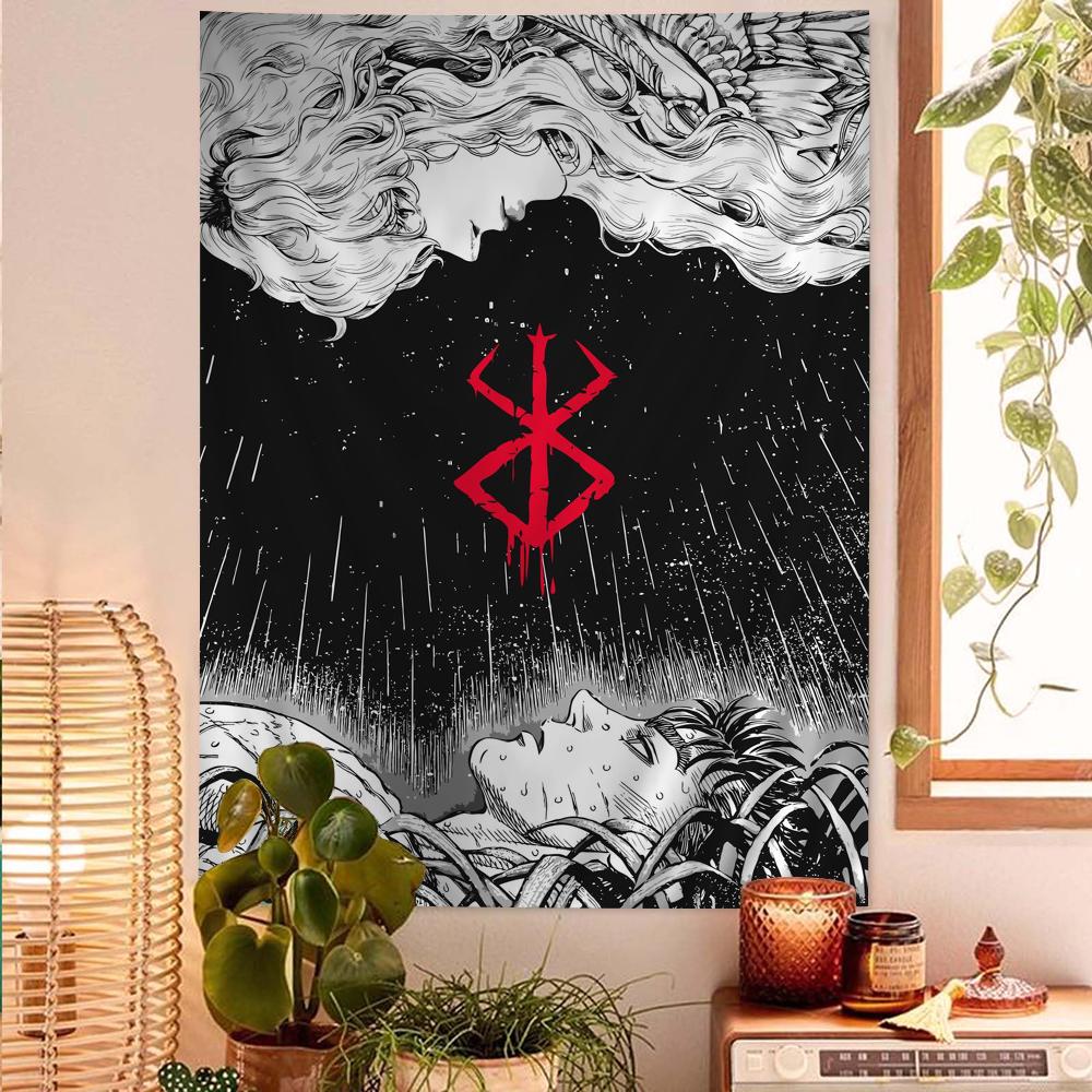 

DIY Japanese Art Wall Tapestry Hippie Flower Design for Bedroom Living Room Dorm Decor Flower Wall Carpets 74x94cm(29x37in)