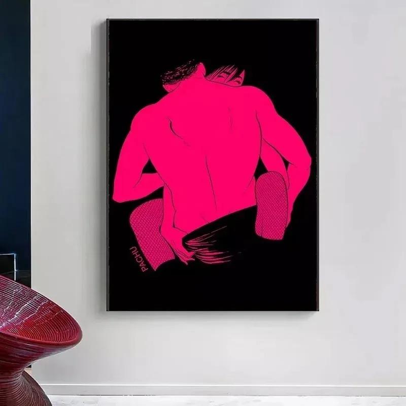 Sexy Nude Female Body Taste Art Adult Romantic Lover Poster Oil Canvas Painting Picture Bar Bedroom Home Decoration