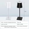 LED Desk Lamp Rechargeable Table Lamp 3 Levels Dimmable Bar Restaurant Ambiance Wireless Touch Lamps Waterproof Led Lights Back Up Lights 1