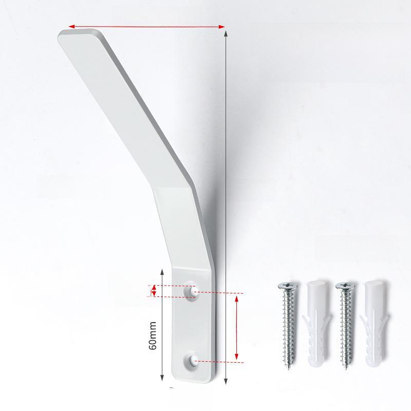 "Black Coat Hook Wall Hanging, Iron Bracket, Cross-Border Hardware for Room Door Storage"