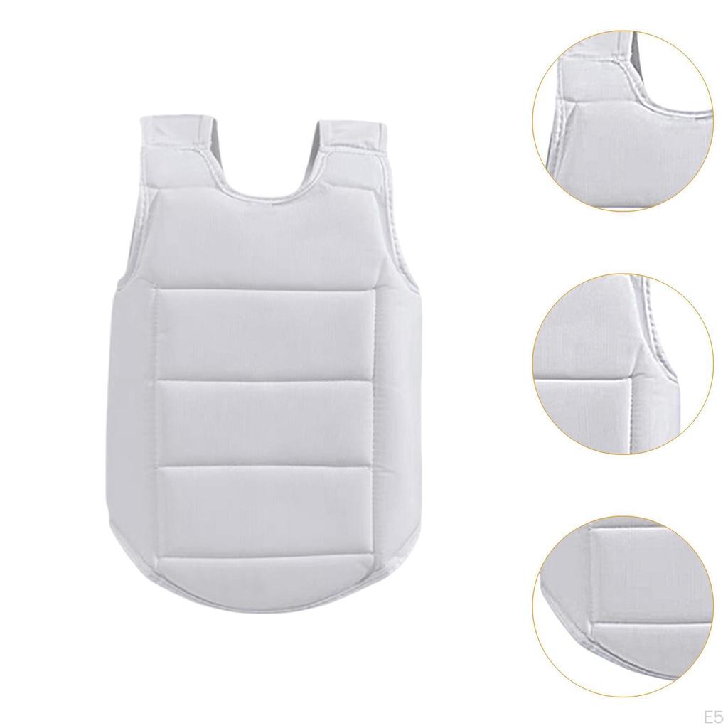 Karate Chest Protector Protective Gear Breathable Adjustable Wear Resistant Taekwondo Vest Rib