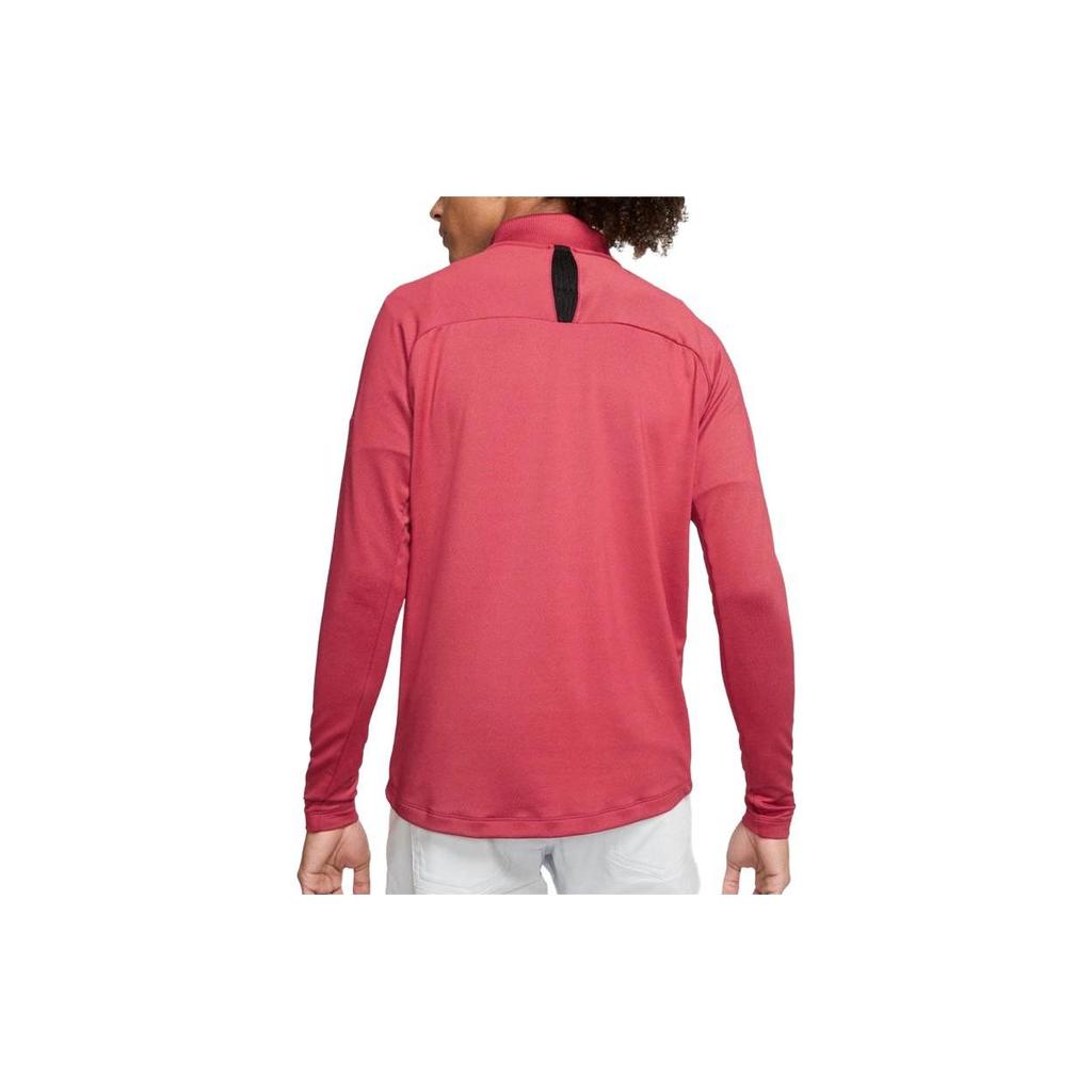 Nike Half-Zip Stand Collar Long Sleeve T-Shirt Men Tops Red BV0391-609