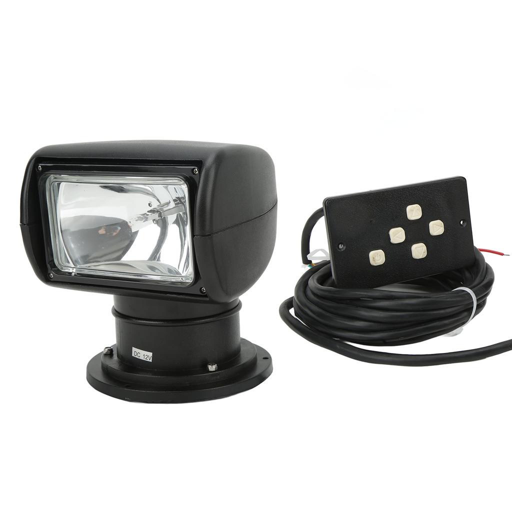 Remote Searchlight 100W 8.3A 320 Degree Rotation Waterproof Spotlight Universal Fit for Boat Yacht