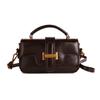New niche retro handbag small bag women's simple small square bag versatile shoulder messenger bag