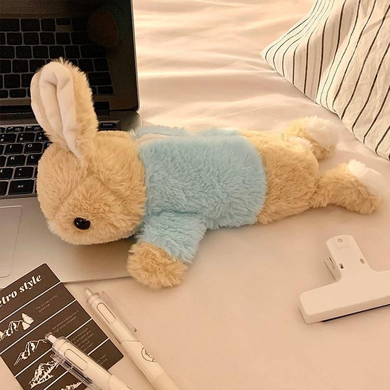 Kawaii Doll Back To School Storage Bag Pen Bag Cute Plush Rabbit Pencil Case Stationery Student Stationery School Supplies