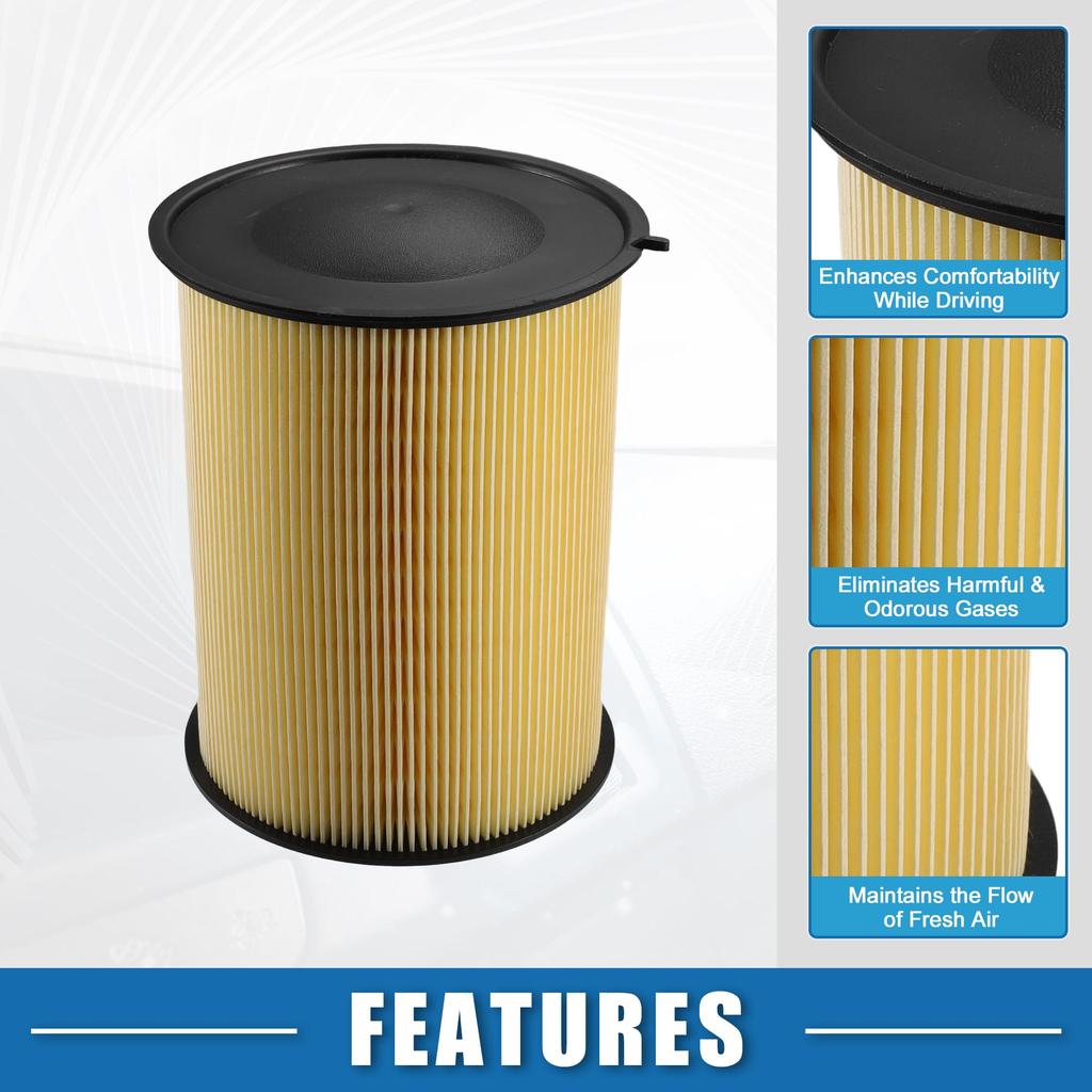 ABSOPRO Cabin Air Filter No. C V6Z9601A 7.48" X 5.87" Engine Air Filter for Ford Escape 2.0L 2013-2019, Polyurethane, Yellow