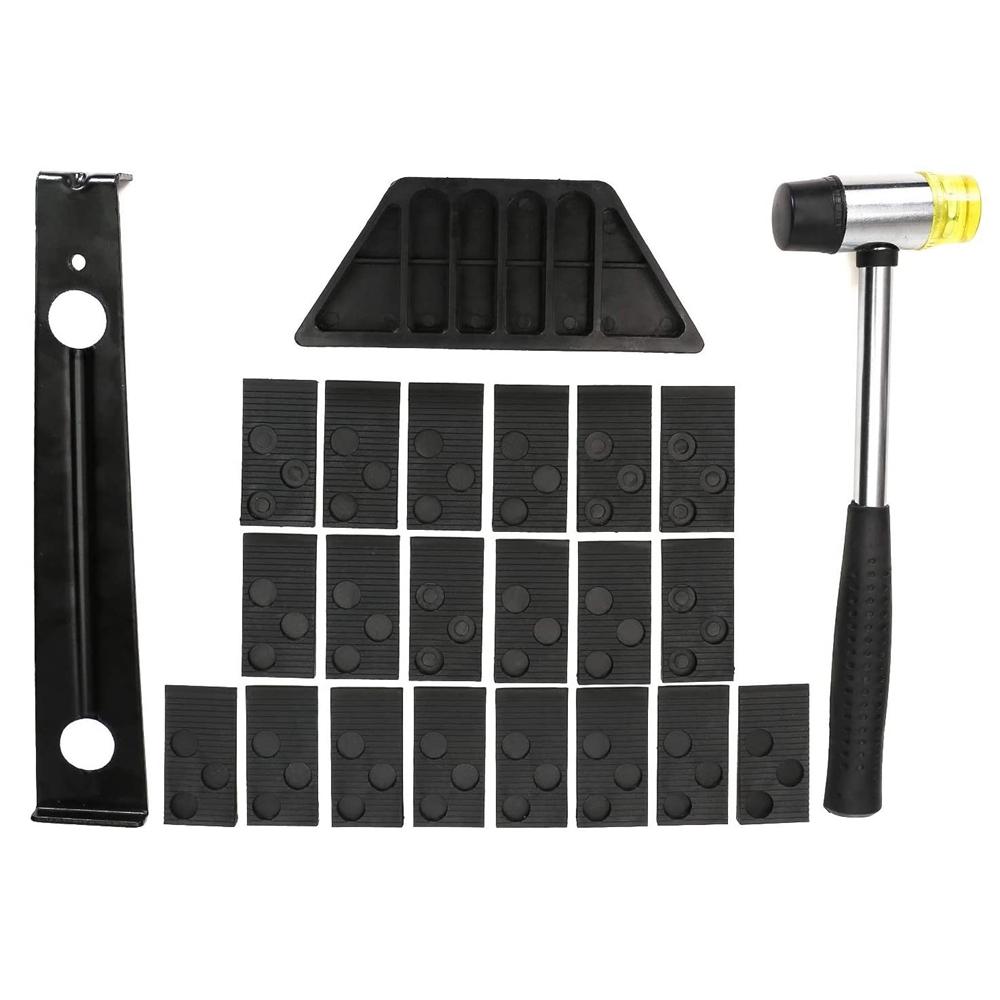 Spacers Tapping Block Floor Fitting Tool Wood Flooring Laminate Installation Kit Rubber Hammer