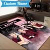 Custom Name Kpop Group Fashion Rug for Living Room, Game Rooms, Office, Bedroom, Floor Mat Playful Design, fan gifts Christmas decor