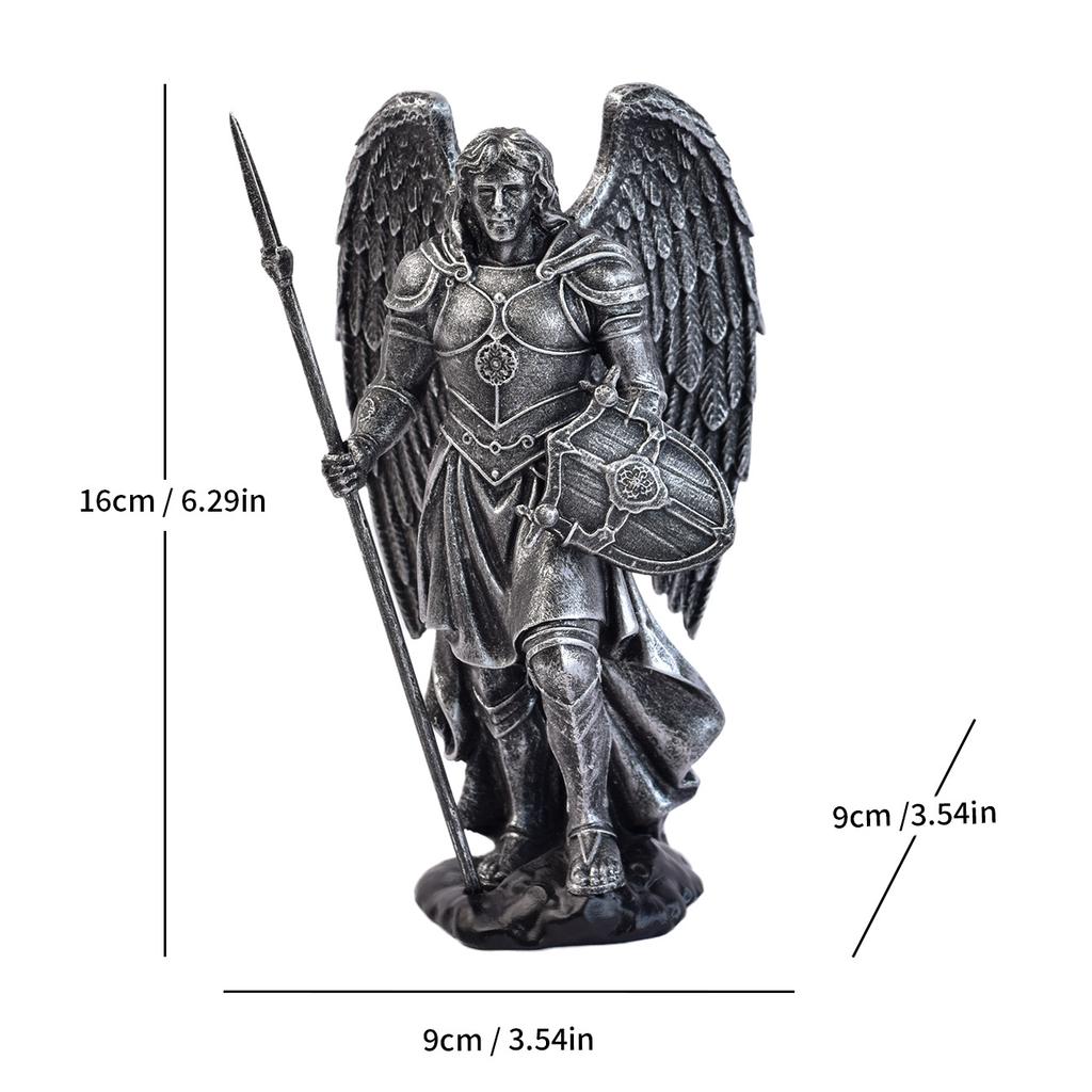 Model Nou Figurină „Îngerul Bătăliei” pentru Casă, Sufragerie, Artizanat din Rășină, Birou, Figurinetă Mică High-end, Sofisticată