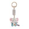 Cute Animal Plush Hanging Toy for Cribs & Car Seats – Early Education Sensory Toy with Teether & Mirror for Baby