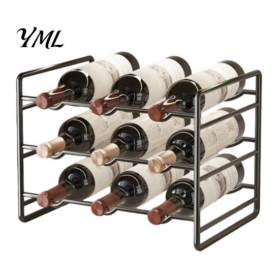 Scaffale in Ferro per Dispensa Cucina, Scanalature Curve, Ripiano per Mobile da Bancale, Supporto Metallico Compatto per Bottiglie, per Armadietto e Scaffale Stabile