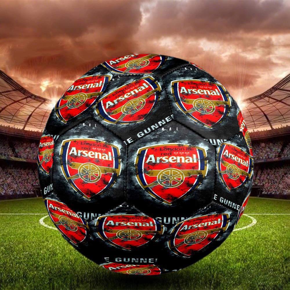 Football F.C Print Size 5 Soccer Ball, Standard Match Football for Sports Game and Team Practice, Ideal Gift for Soccer Fans