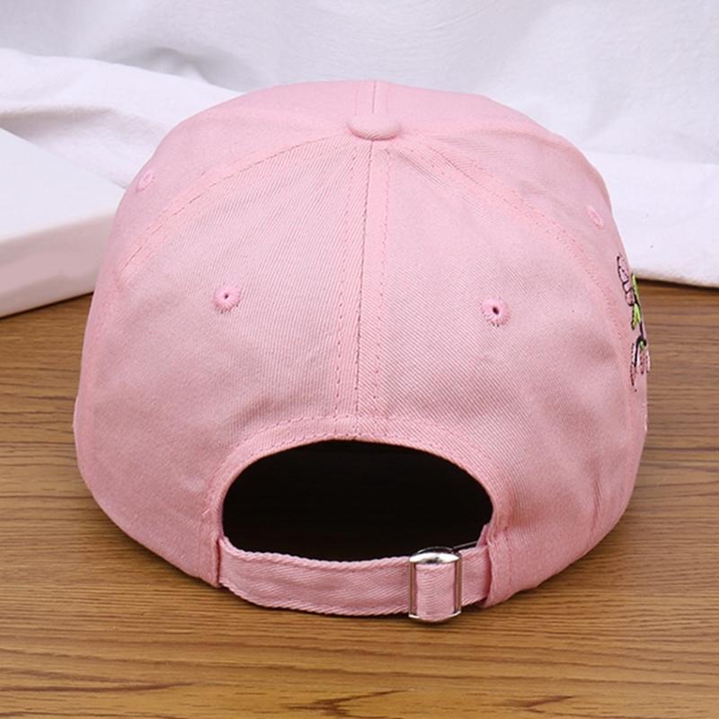 Fashion Baseball Hat for Girl Embroidery Flower Hat Windproof Baseball Hat Breathable Sunproof Hat for Outdoor Activity