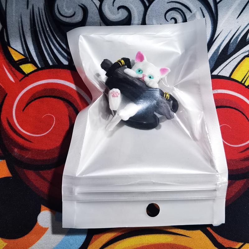 Influencer Cat Car Pendant: Interior Rearview Mirror Ornament with Lanyard