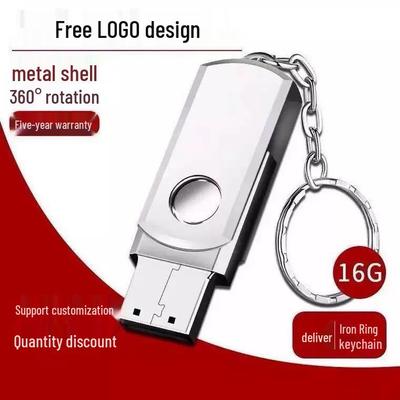 Metall- & Kunststoff-Drehbarer USB-Flash-Speicher: 8GB, 16GB, 32GB, 64GB - Individuelle Logos verfügbar