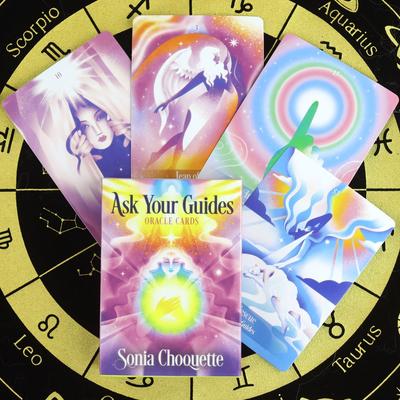 10.4*7.3cm Ask Your Guides Oracle Cards, A 56-Card Deck