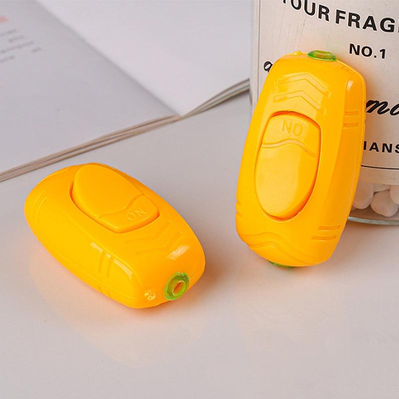 Yellow Bedside Switch Table Lamp Fan Night Light Power Cord Switch Control Light Panel Wall Light Switch