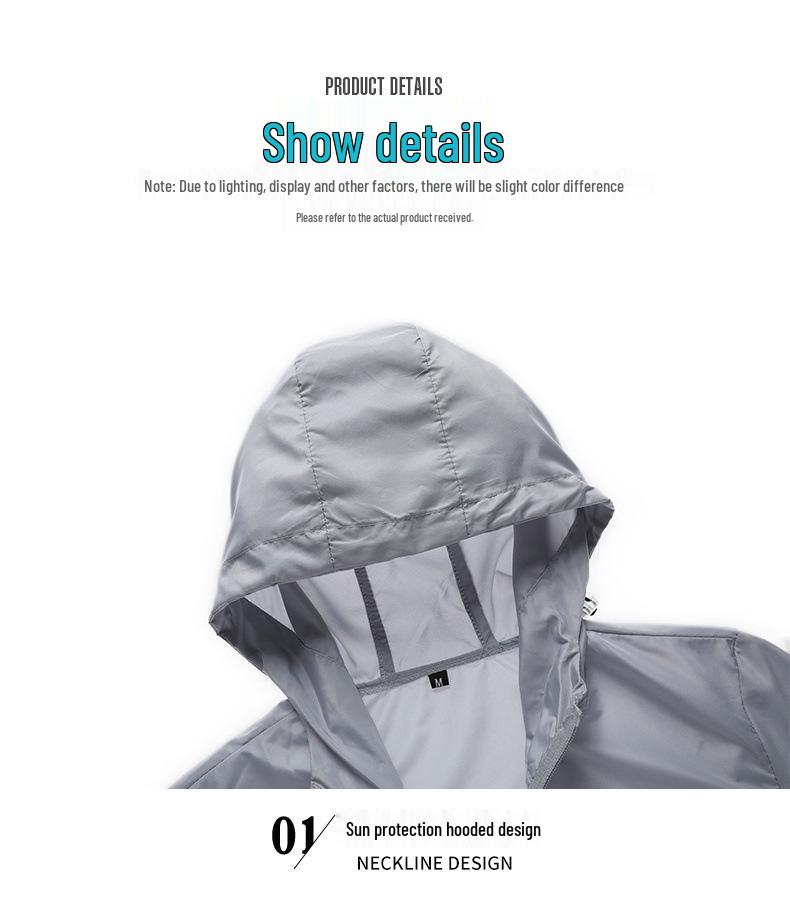 Men's Summer UPF50 Breathable Anti-UV Ice Silk Fishing Jacket - Couples' Sun Protection