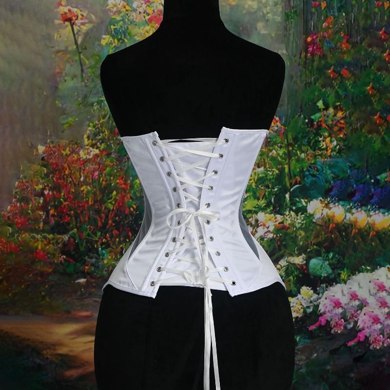 Sexy European American Ins Style Cat Ear Shaping Mesh Satin Bustier Top