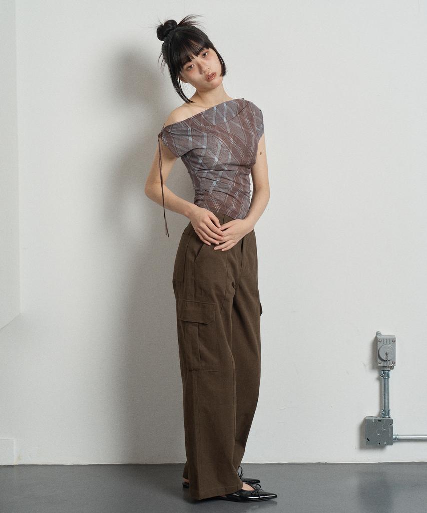 SWAYGLOW Solid Cargo Pants Brown