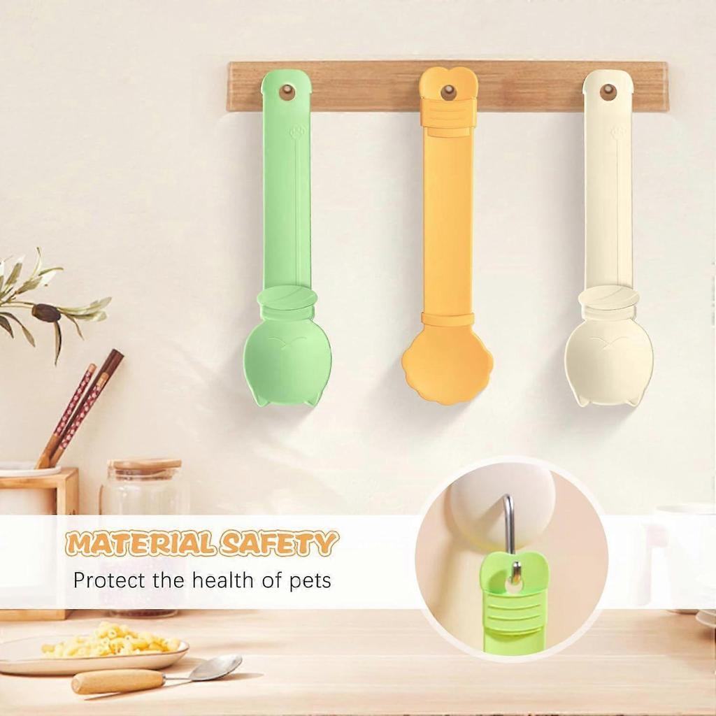 3PCS Multifunctional Cat Treat Squeeze Spoons Set - Colorful Dispensers for Wet Food, Liquid Snacks & Licky Treats - Mess-Free Feeding Supplies for Ca
