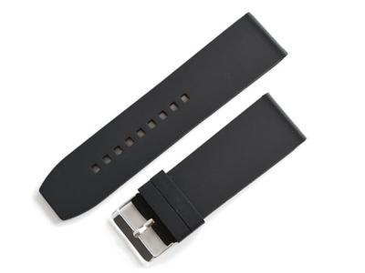 King Watch Parts Compatible with Bulgari External Product Rubber Belt Black 28mm for Ashoma AA48 [Import Original]