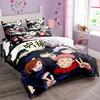 Exquisites Jujutsu Kaisen Anime Bettwäsche-Set Bettbezug Kissenbezüge 3D-Druck Kinder Jungen Schlafzimmer Dekoration Einzel-/Doppel-/Queen-Größe