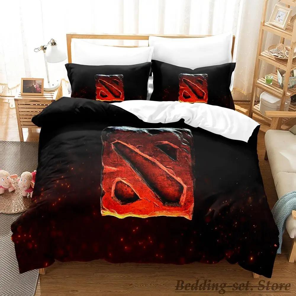 Cool Game Dota 2 Bedding Set Single Twin Full Queen King Size Bed Set Adult Kid Bedroom Duvetcover Sets Anime Parure De Lit Bed