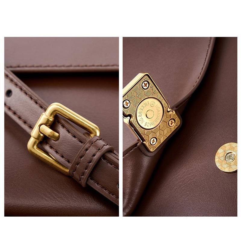 2025 Skórzana Damska Torba Crossbody Luksusowy Design Mała Kwadratowa Torebka Skóra Bydlęca Damska Torba na Ramię do Dojazdów Prezent dla Pań